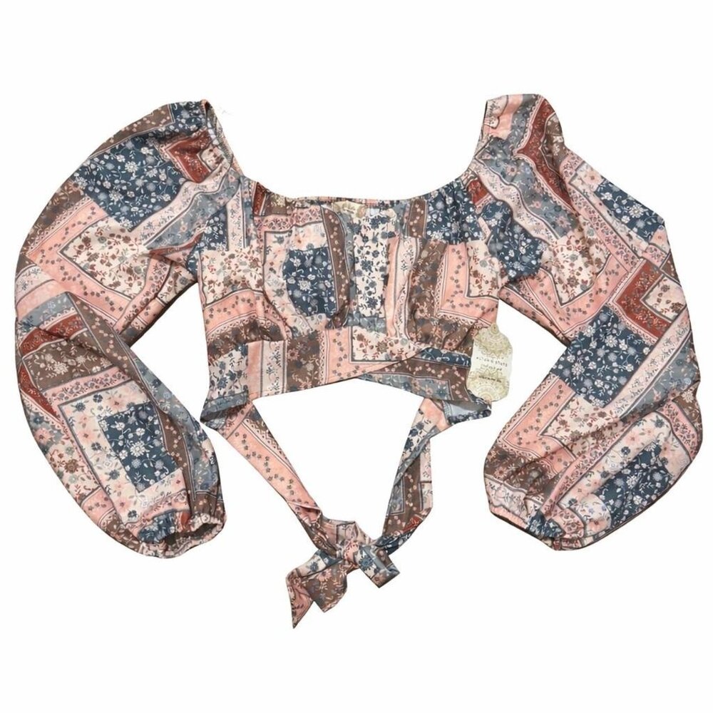 NWOT Altar'd State Patchwork Cottagecore Floral B… - image 1